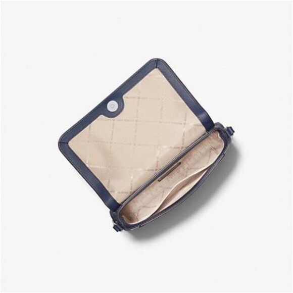 Michael Kors crossbody medium signature logo convertible bag navy - Picture 2 of 4